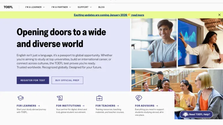 Как сдать TOEFL в России в 2026 году, инструкция по регистрации и оплате | Изображение №1